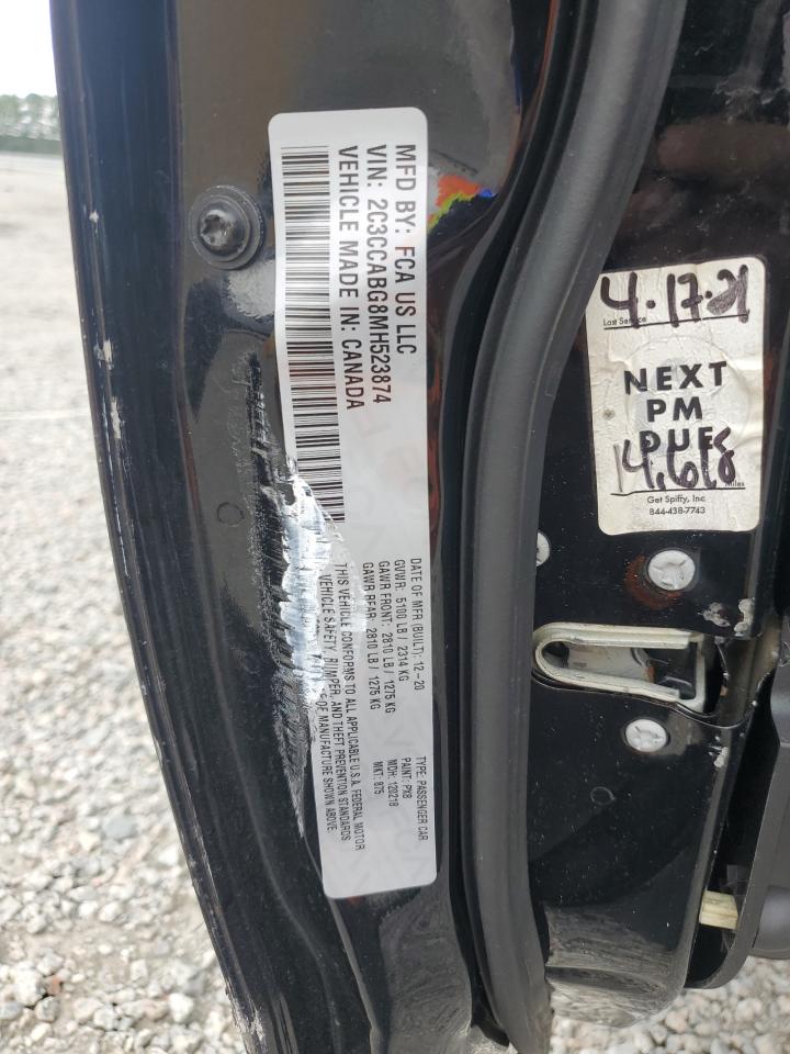 2021 Chrysler 300 S VIN: 2C3CCABG8MH523874 Lot: 69871125