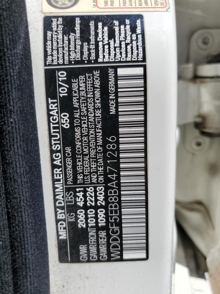 2011 Mercedes-Benz C 300 VIN: WDDGF5EB8BA471286 Lot: 68214335