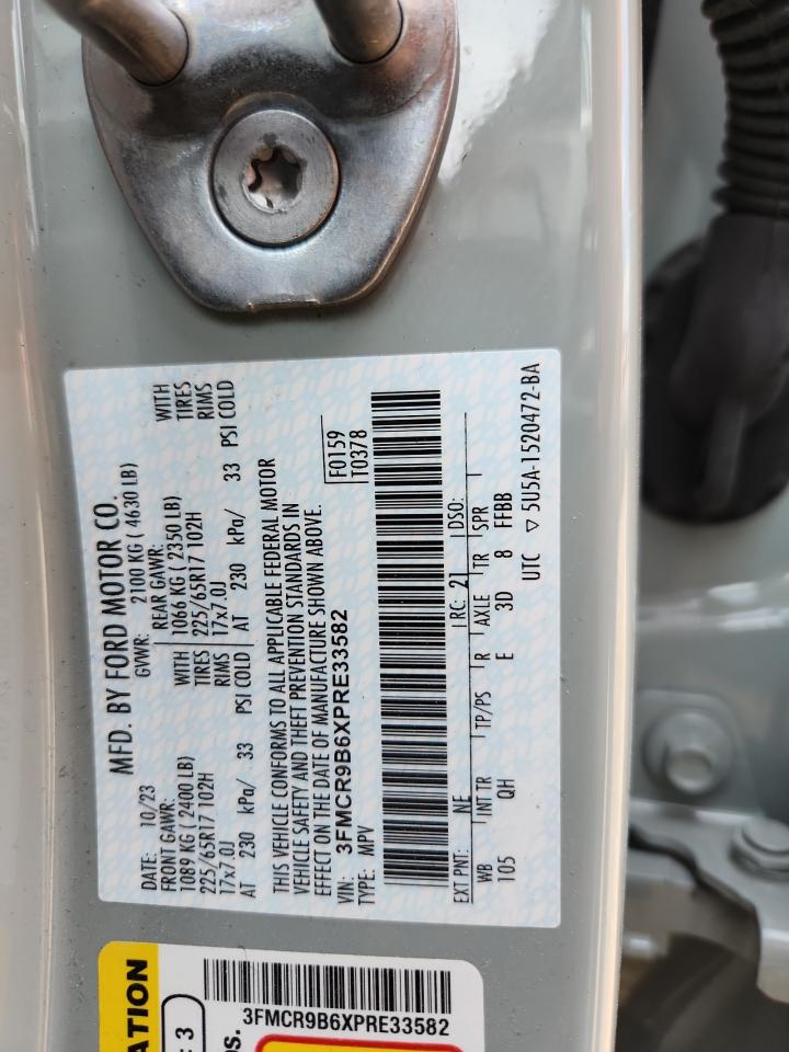 2023 Ford Bronco Sport Big Bend VIN: 3FMCR9B6XPRE33582 Lot: 69146805