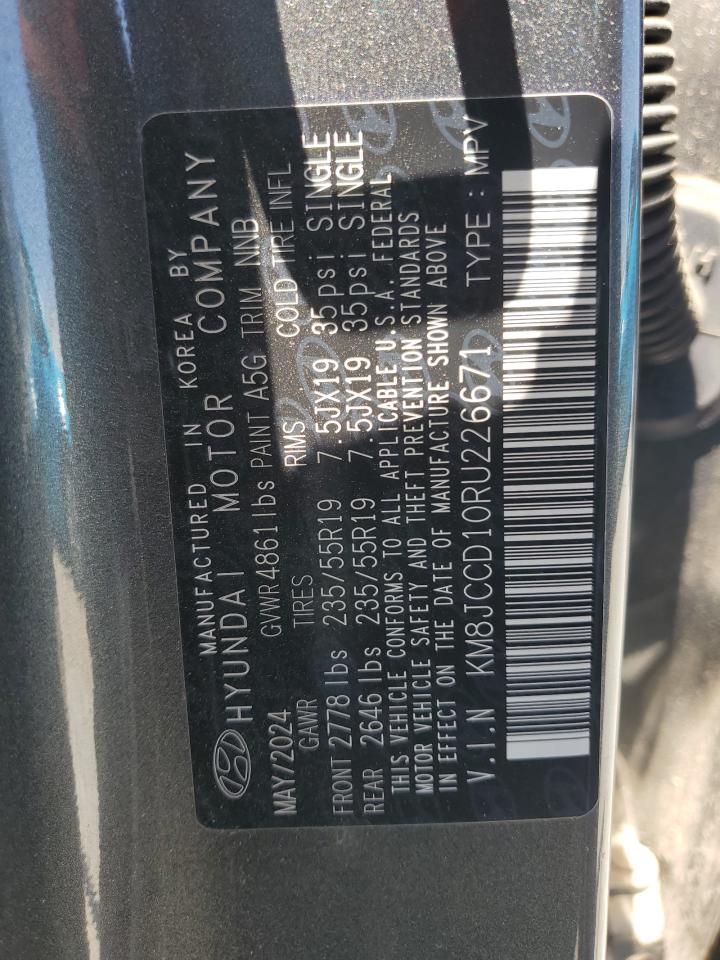 KM8JCCD10RU226671 2024 Hyundai Tucson Sel Convenience