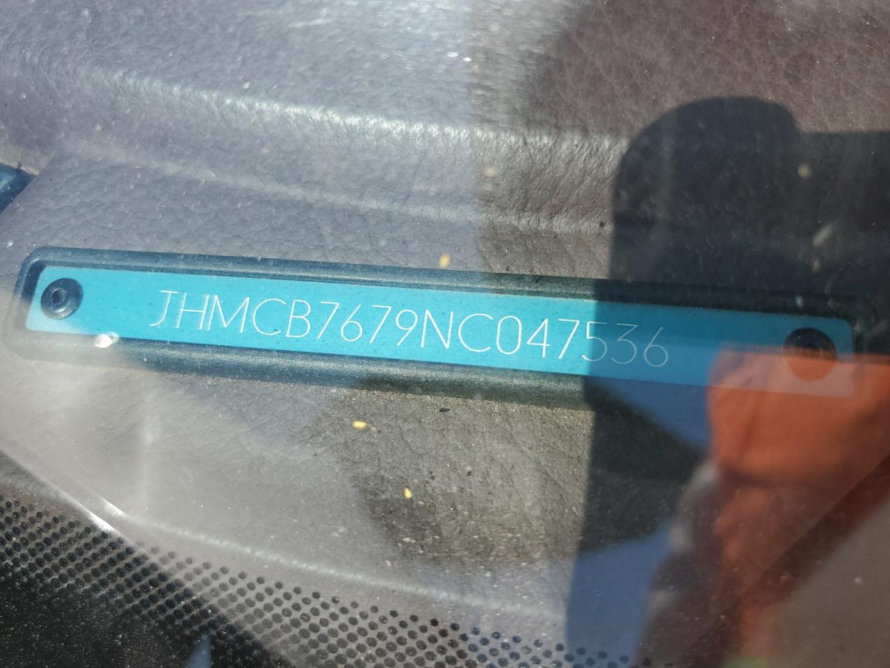 1992 Honda Accord Ex VIN: JHMCB7679NC047536 Lot: 70509495