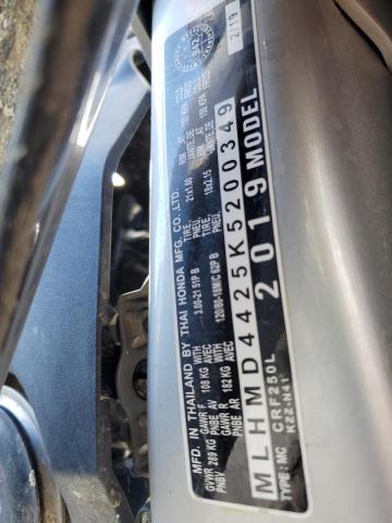 2019 HONDA CRF250 L  