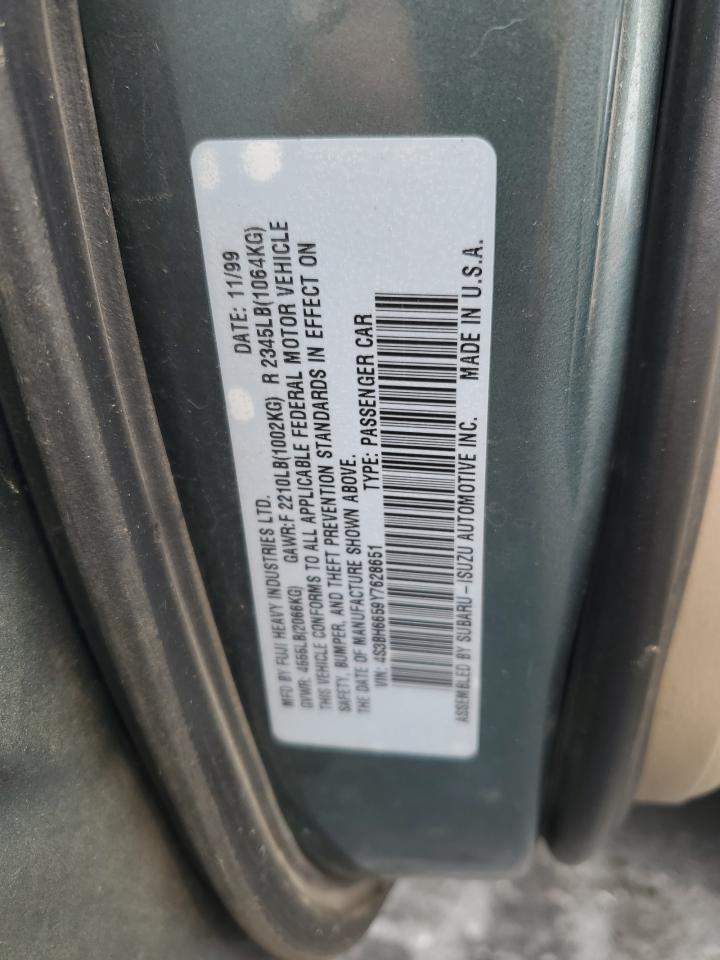 4S3BH6659Y7628651 2000 Subaru Legacy Outback