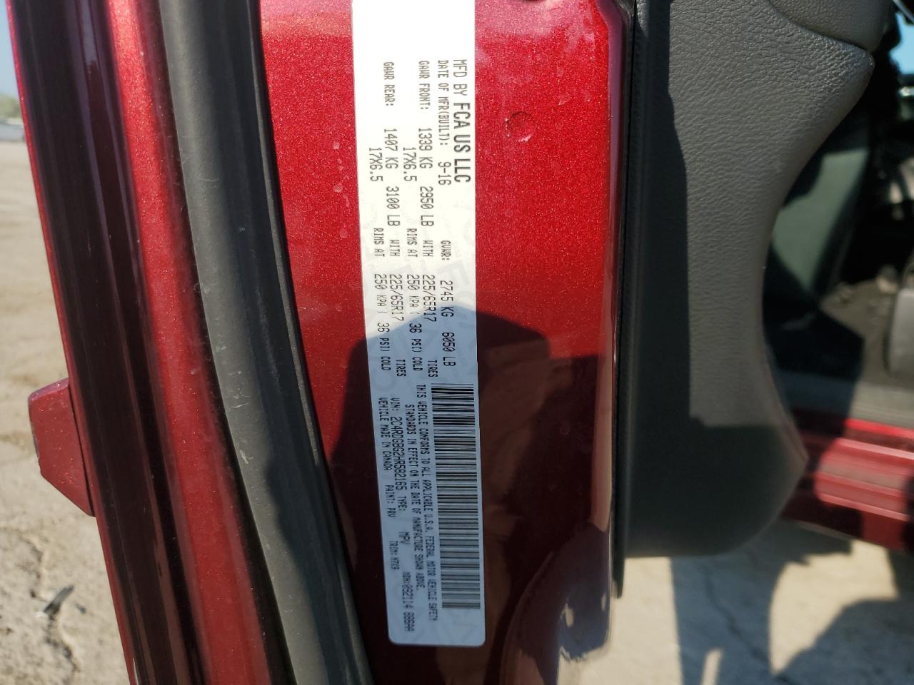 2017 Dodge Grand Caravan Se VIN: 2C4RDGBG2HR582165 Lot: 67920295