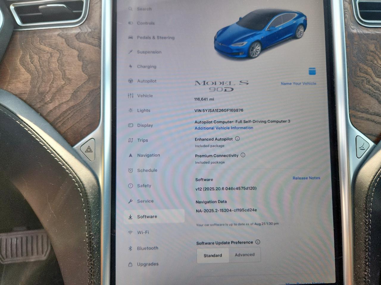 2016 Tesla Model S VIN: 5YJSA1E26GF169876 Lot: 70015195