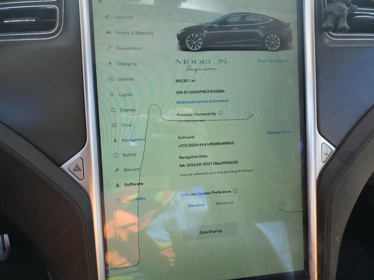 2012 Tesla Model S VIN: 5YJSA1DP9CFS00884 Lot: 69425575