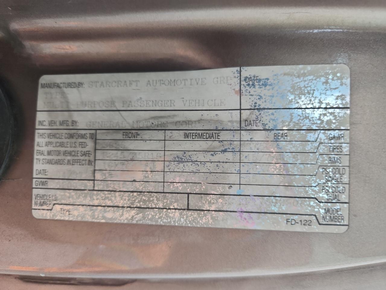 1997 Chevrolet Gmt-400 K1500 VIN: 1GBEK19R7VE239597 Lot: 68905955