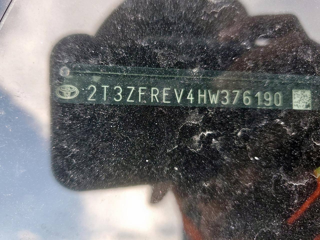 2017 Toyota Rav4 Le VIN: 2T3ZFREV4HW376190 Lot: 69692625