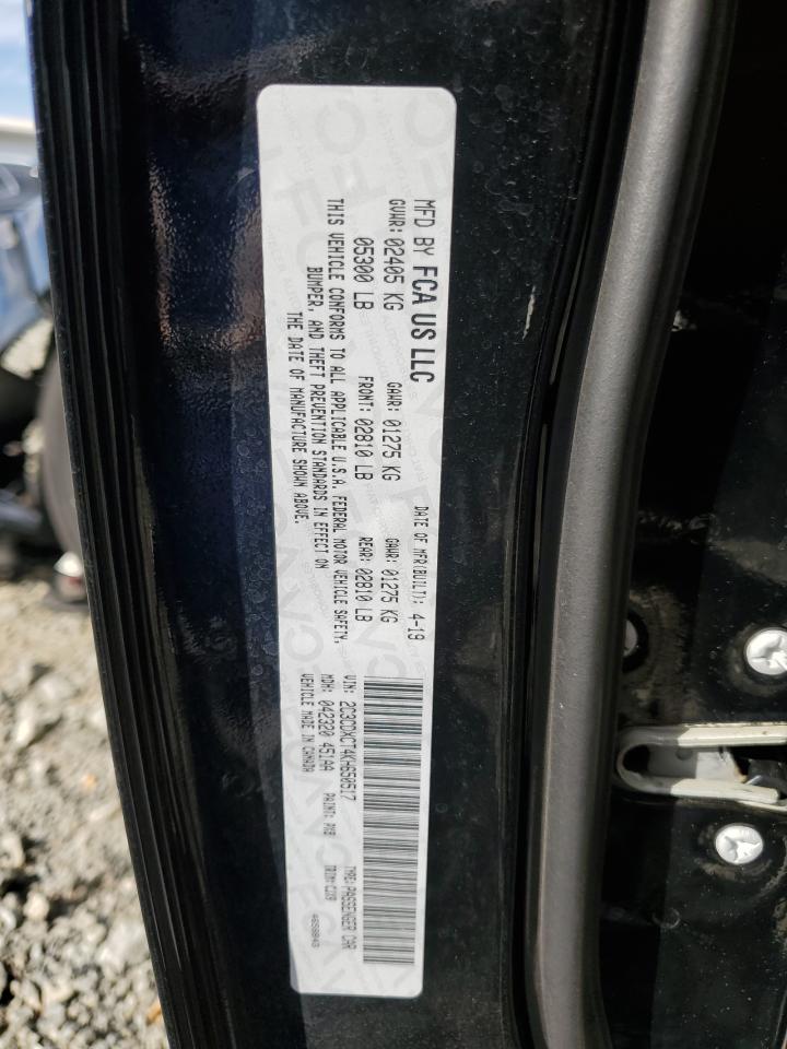 2019 Dodge Charger R/T VIN: 2C3CDXCT4KH650517 Lot: 69657165