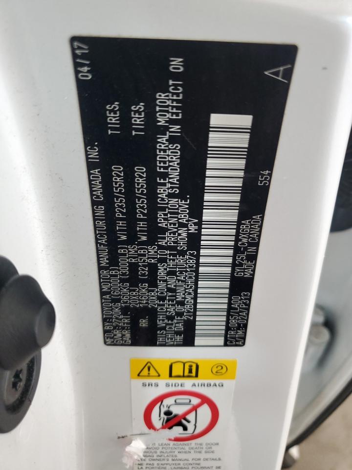 2017 Lexus Rx 450H Base VIN: 2T2BGMCA5HC013873 Lot: 69856765