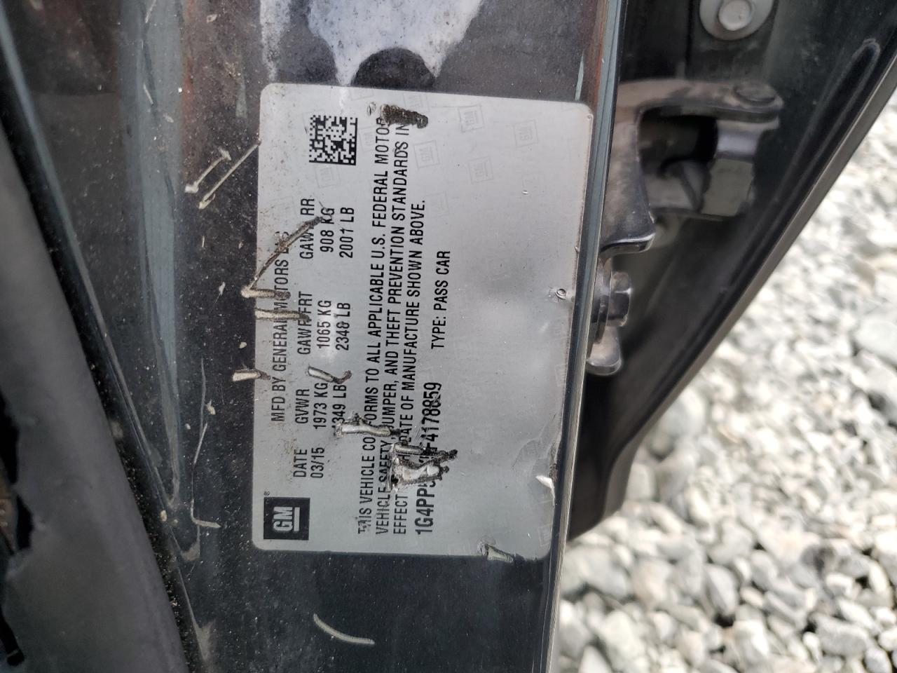 2015 Buick Verano VIN: 1G4PP5SK5F4178859 Lot: 70787275