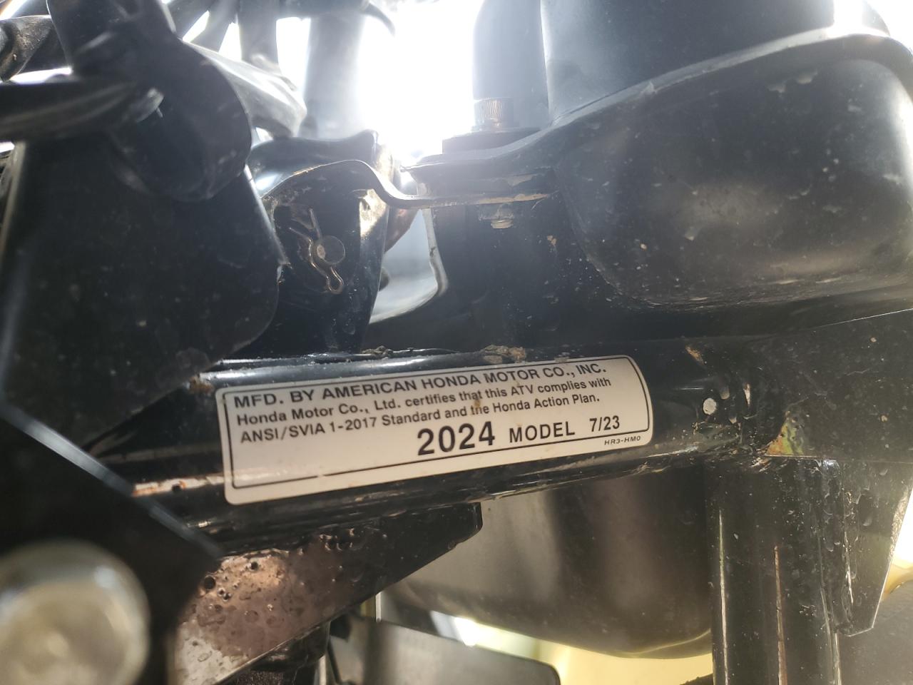 2024 Honda Trx520 Fa VIN: 1HFTE46F6R4900513 Lot: 67254505