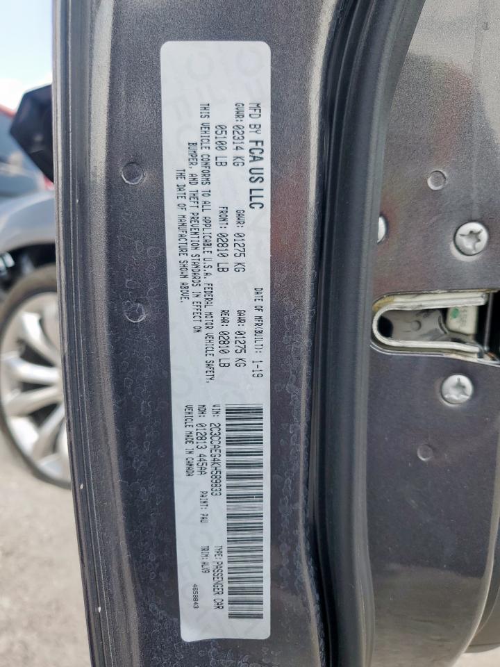 2019 Chrysler 300 Limited VIN: 2C3CCAEG4KH589833 Lot: 70317095