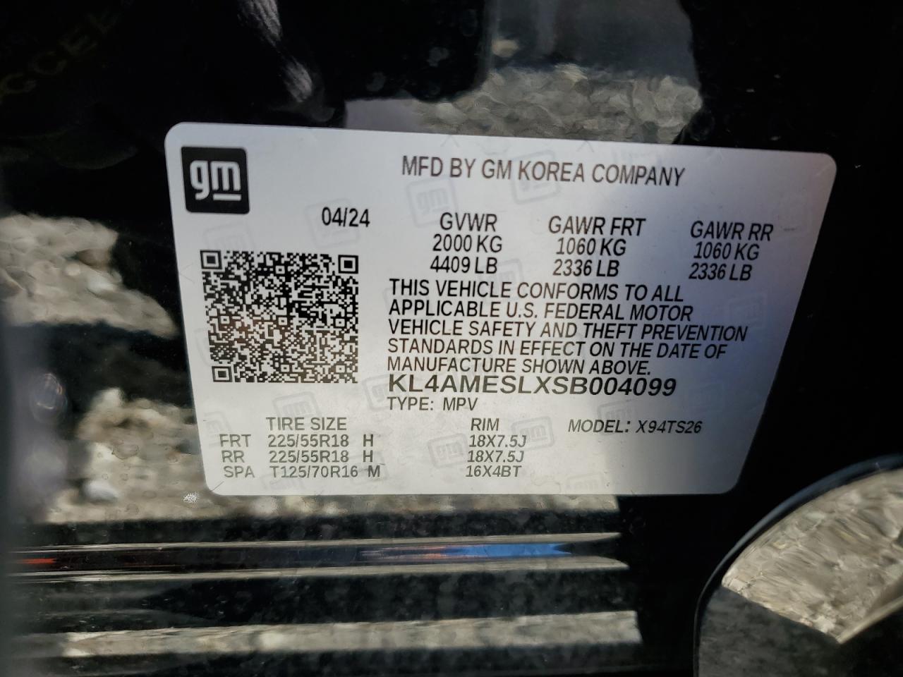 2025 Buick Encore Gx Sport Touring VIN: KL4AMESLXSB004099 Lot: 69850975