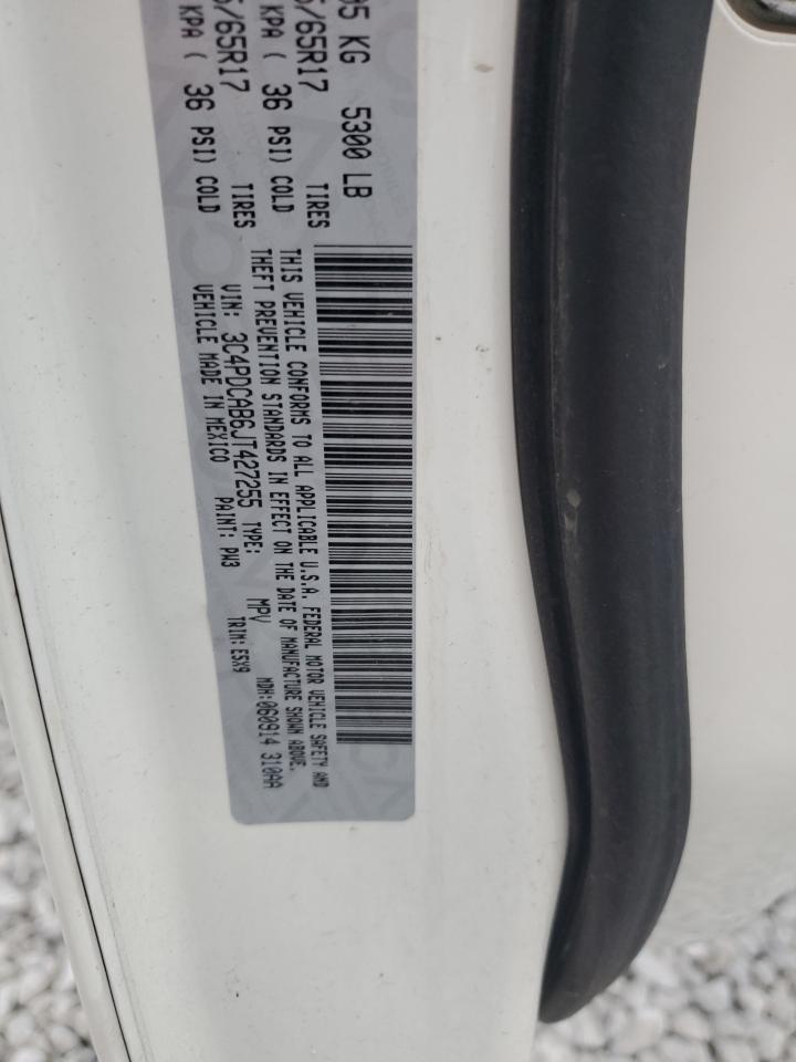2018 Dodge Journey Se VIN: 3C4PDCAB6JT427255 Lot: 68127665
