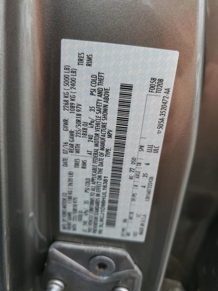 2017 Lincoln Mkc Premiere VIN: 5LMCJ1D98HUL16381 Lot: 68921005