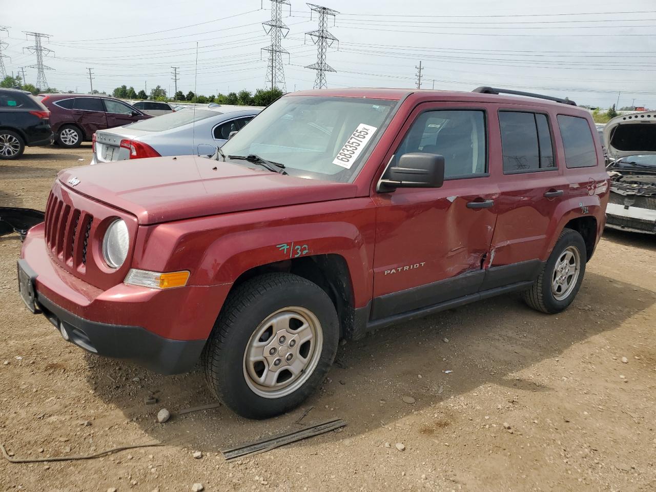 2016 Jeep Patriot Sport red null gas 1C4NJPBA4GD719899 photo #1
