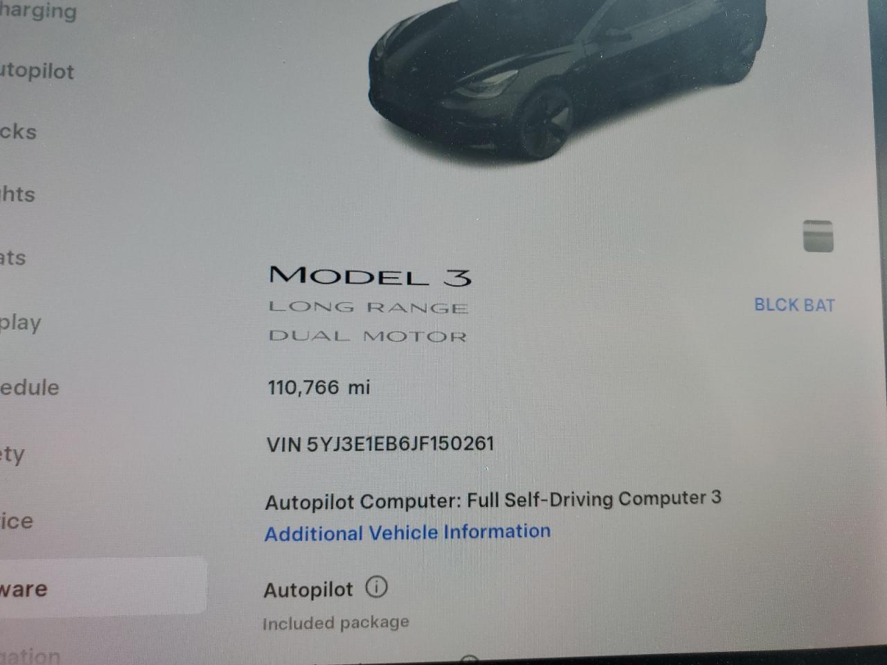 5YJ3E1EB6JF150261 2018 Tesla Model 3