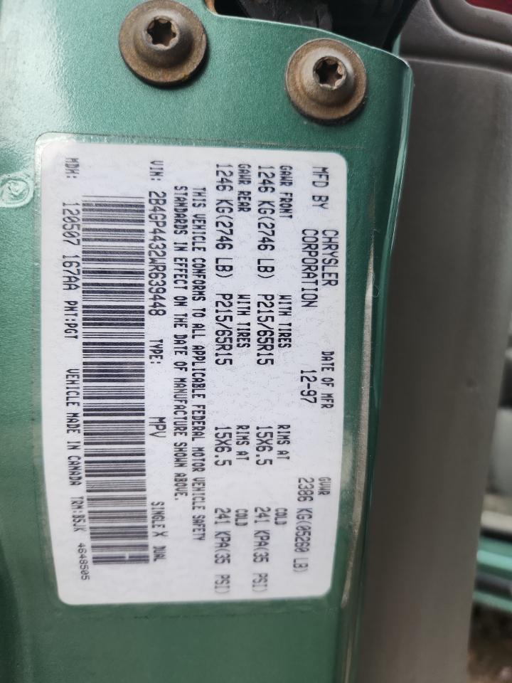 1998 Dodge Grand Caravan Se VIN: 2B4GP4432WR639448 Lot: 70720605