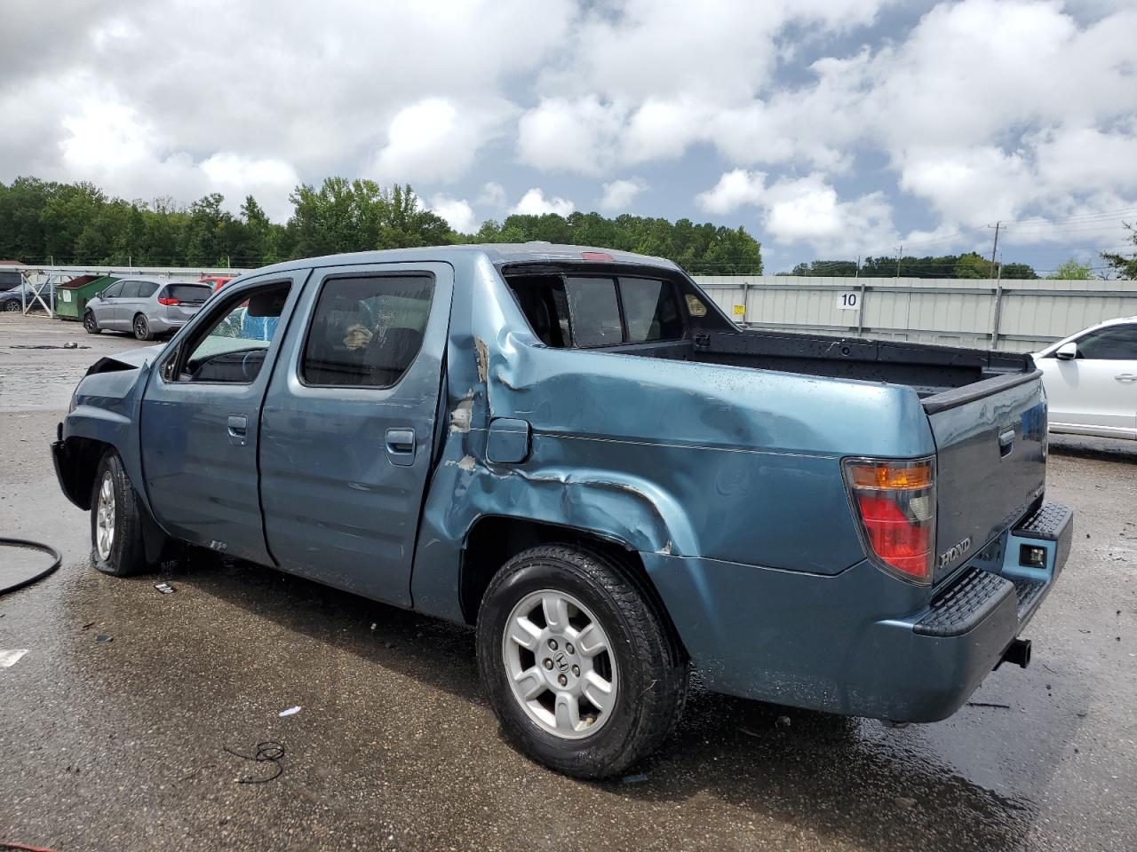 2007 Honda Ridgeline Rtl blue null gas 2HJYK16517H520652 photo #3