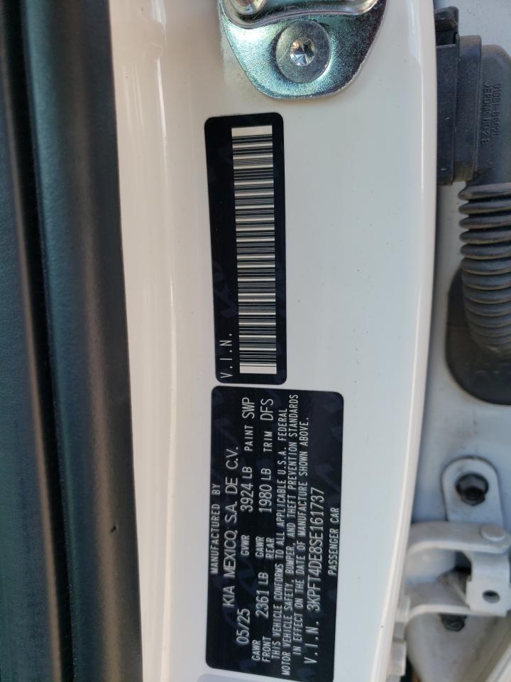 2025 Kia K4 Lx VIN: 3KPFT4DE8SE161737 Lot: 68858965