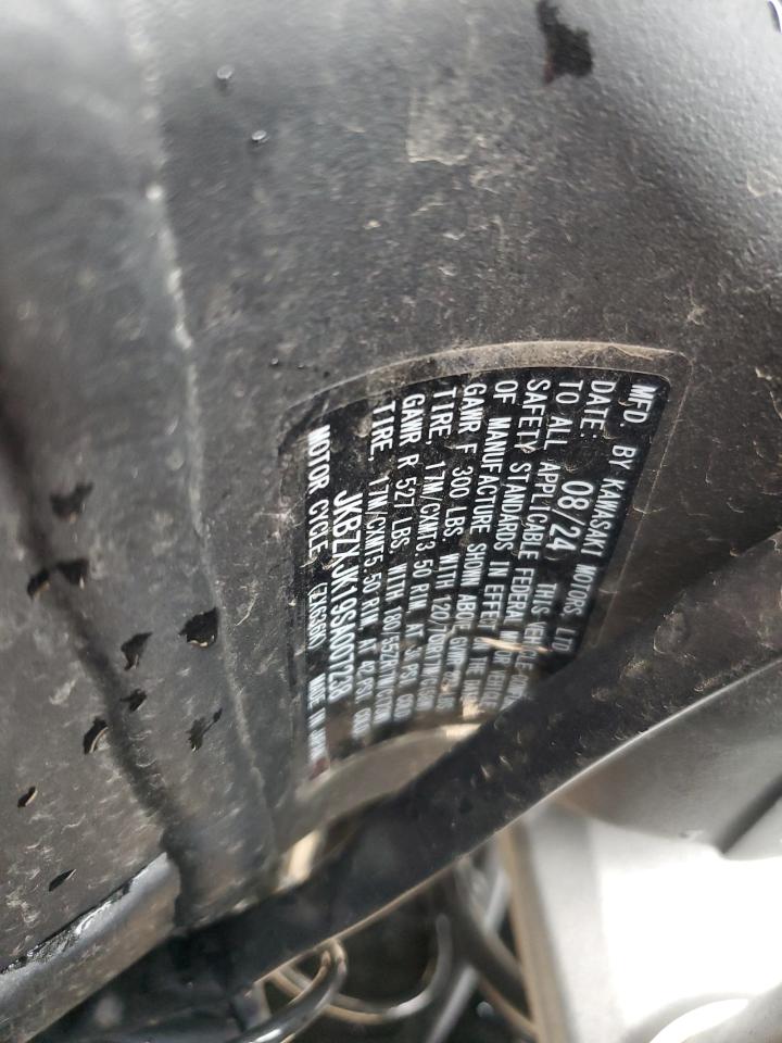 2025 Kawasaki Zx636 K VIN: JKBZXJK19SA007238 Lot: 68130595