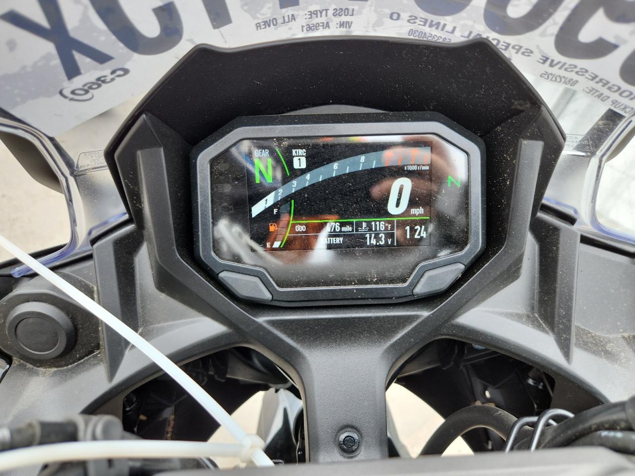 2025 Kawasaki Ex650 R VIN: ML5EXER15SDAF9561 Lot: 69831115