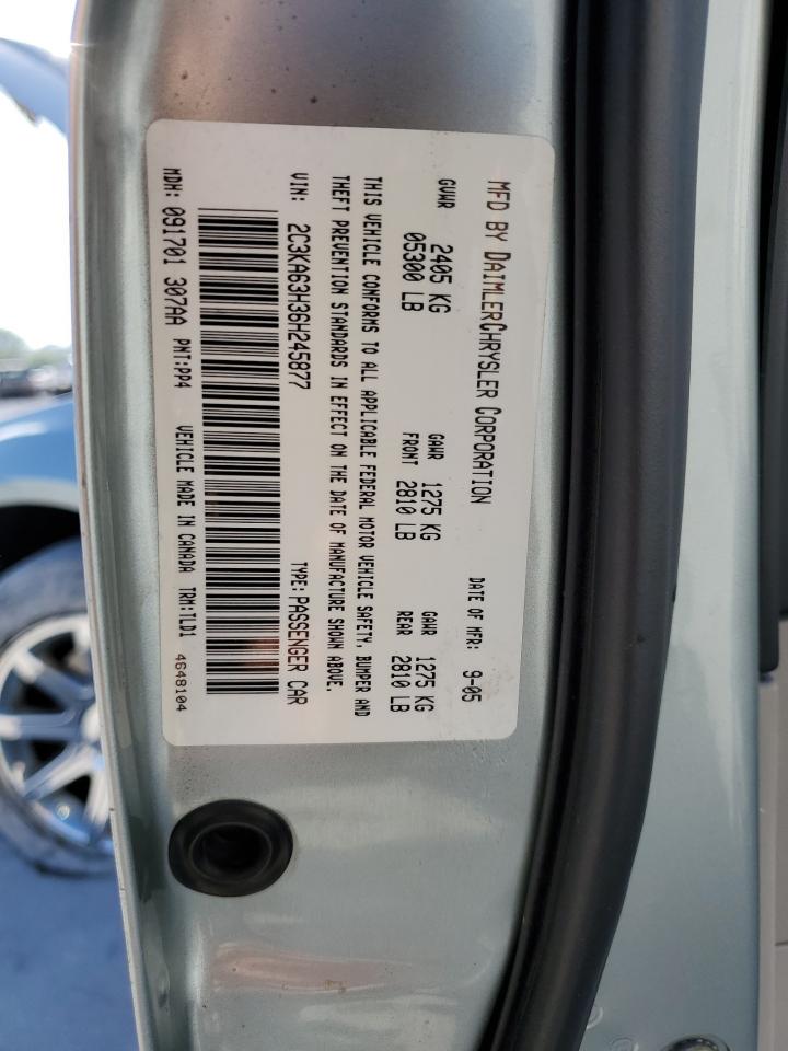 2006 Chrysler 300C VIN: 2C3KA63H36H245877 Lot: 70354805