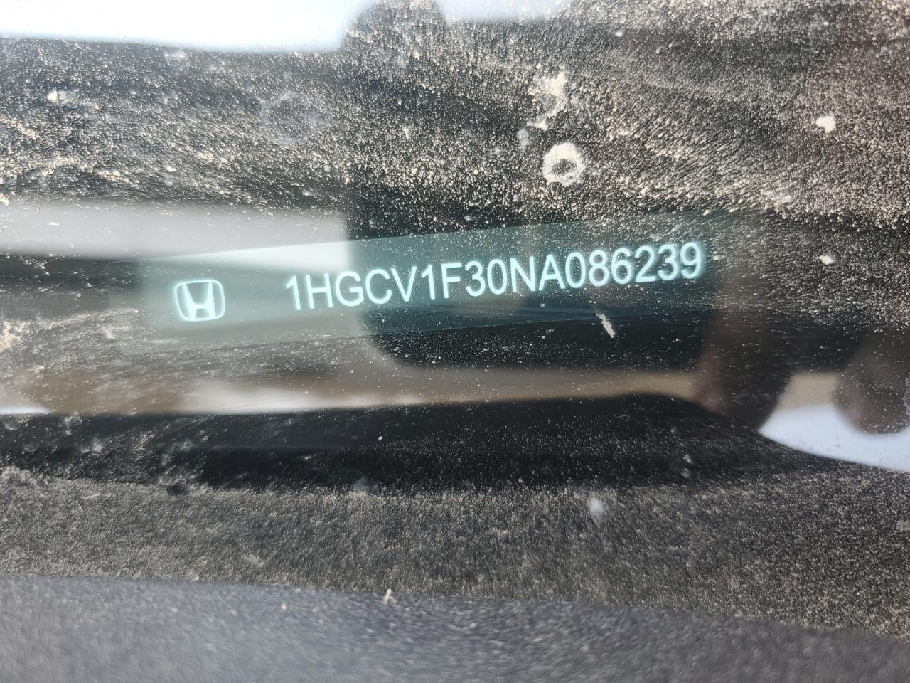 2022 Honda Accord Sport VIN: 1HGCV1F30NA086239 Lot: 68853045