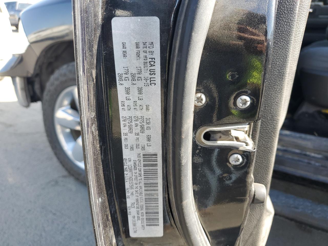 2016 Ram 1500 Slt VIN: 1C6RR7TTXGS157505 Lot: 68709945