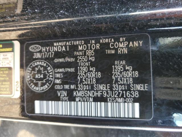 2018 HYUNDAI SANTA FE SE  