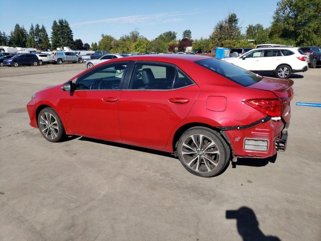  TOYOTA COROLLA 2018 Красный