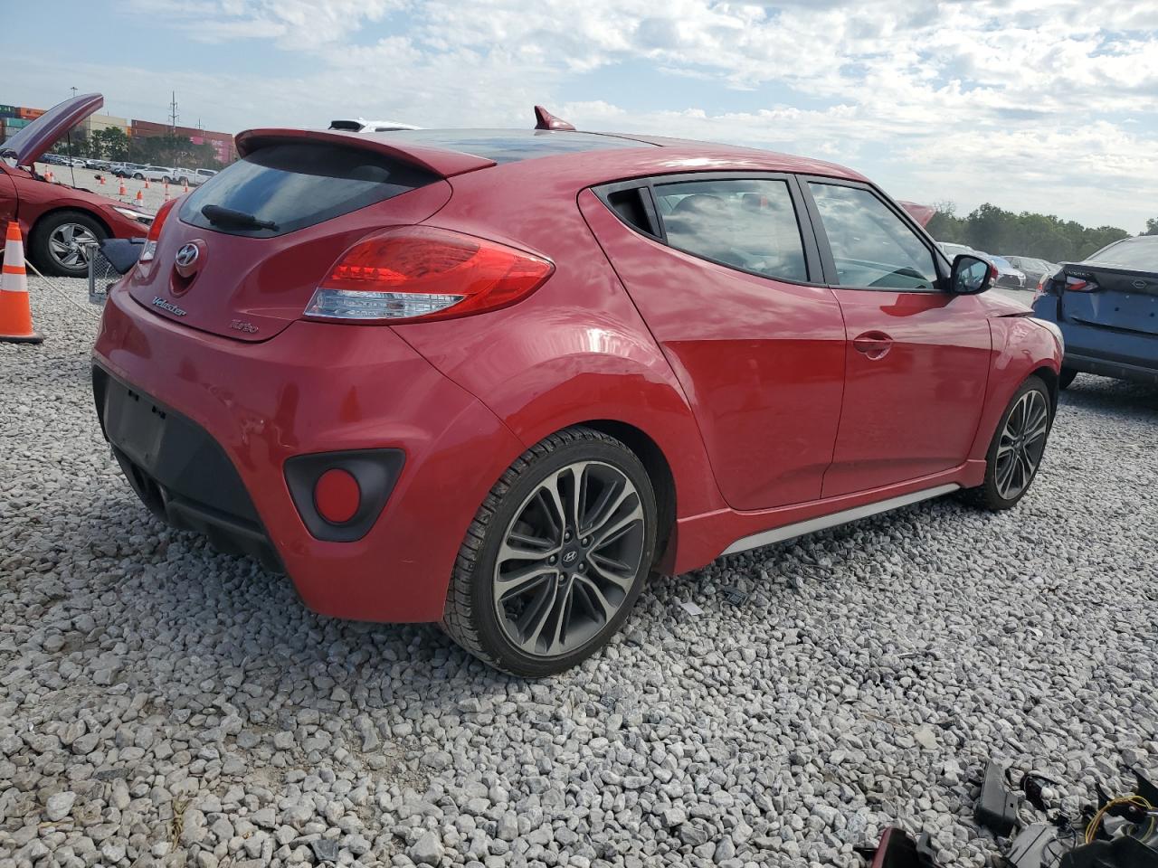 2016 Hyundai Veloster Turbo red null gas KMHTC6AE9GU282526 photo #4