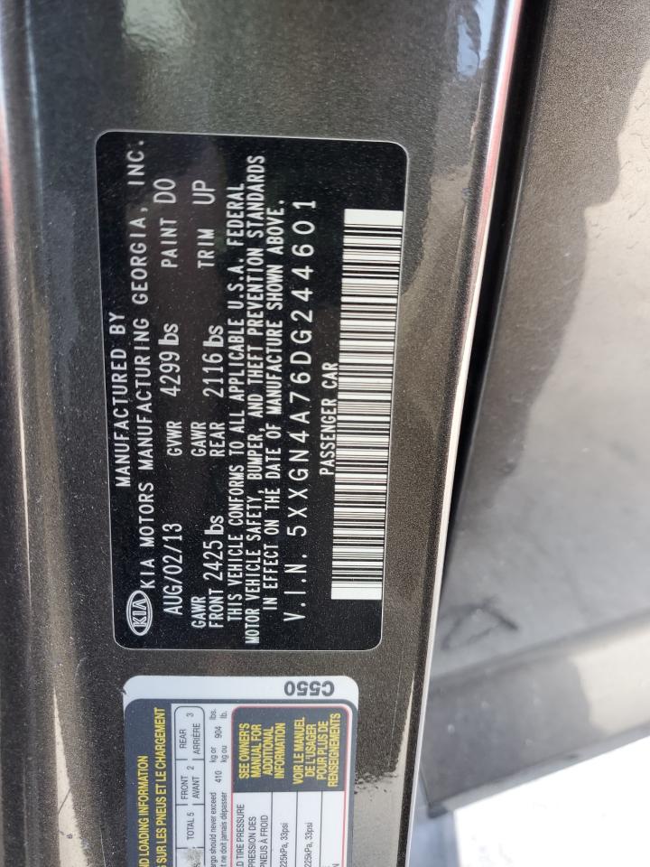 2013 Kia Optima Ex VIN: 5XXGN4A76DG244601 Lot: 68528975