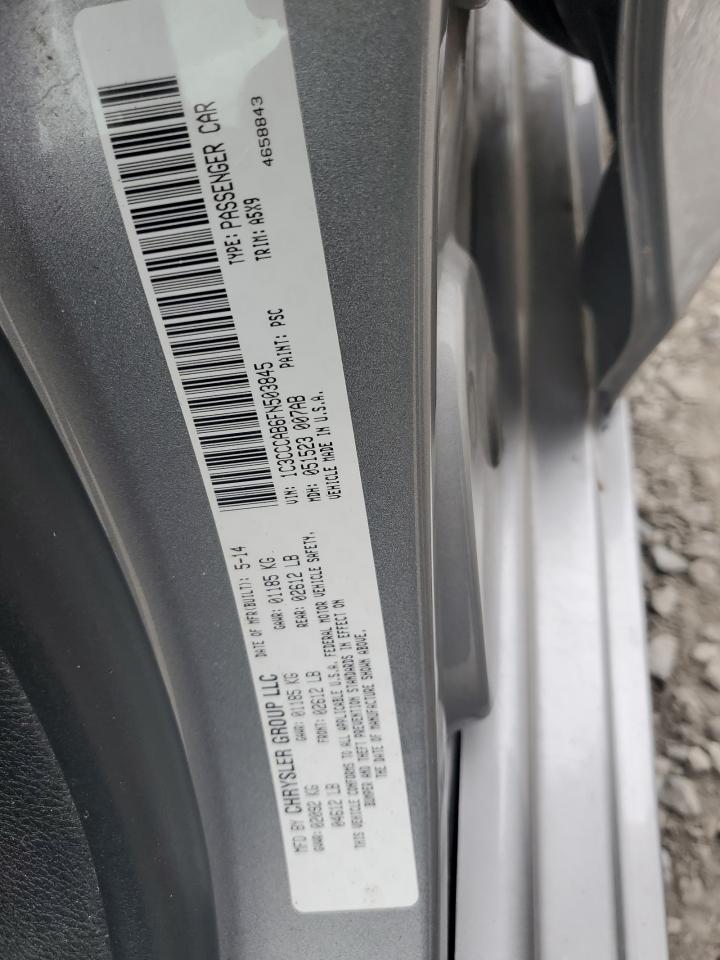 2015 Chrysler 200 Limited VIN: 1C3CCCAB6FN503845 Lot: 70179755