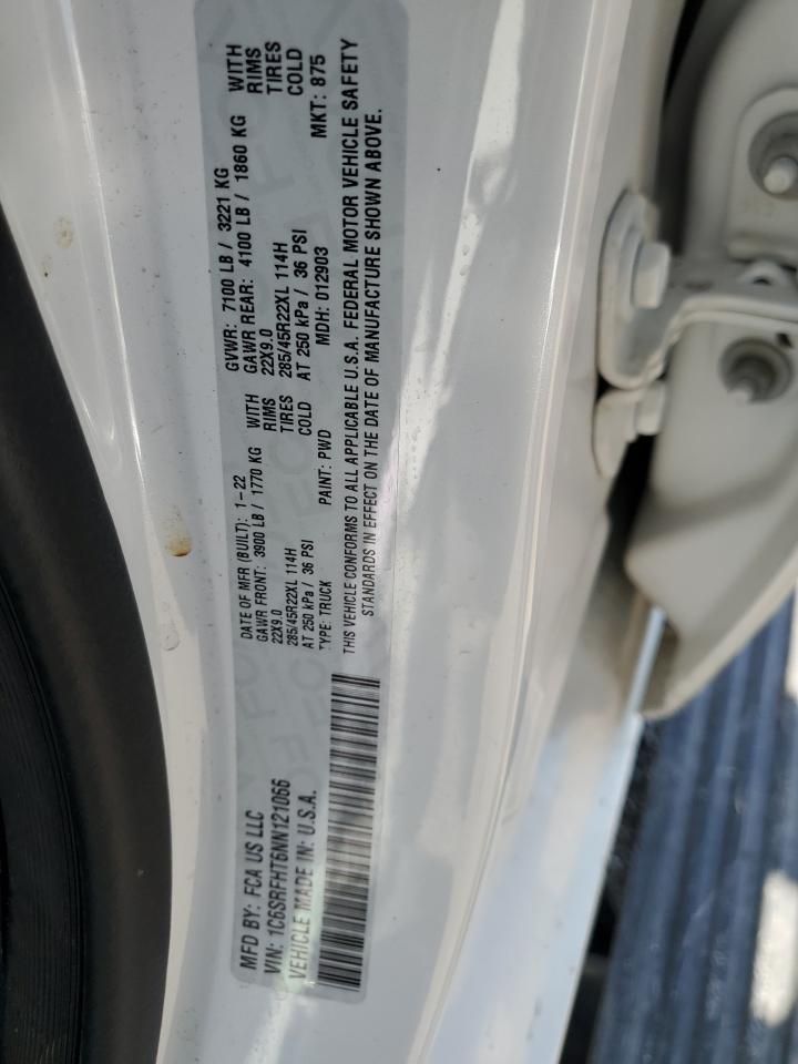 2022 Ram 1500 Limited VIN: 1C6SRFHT6NN121066 Lot: 70764165