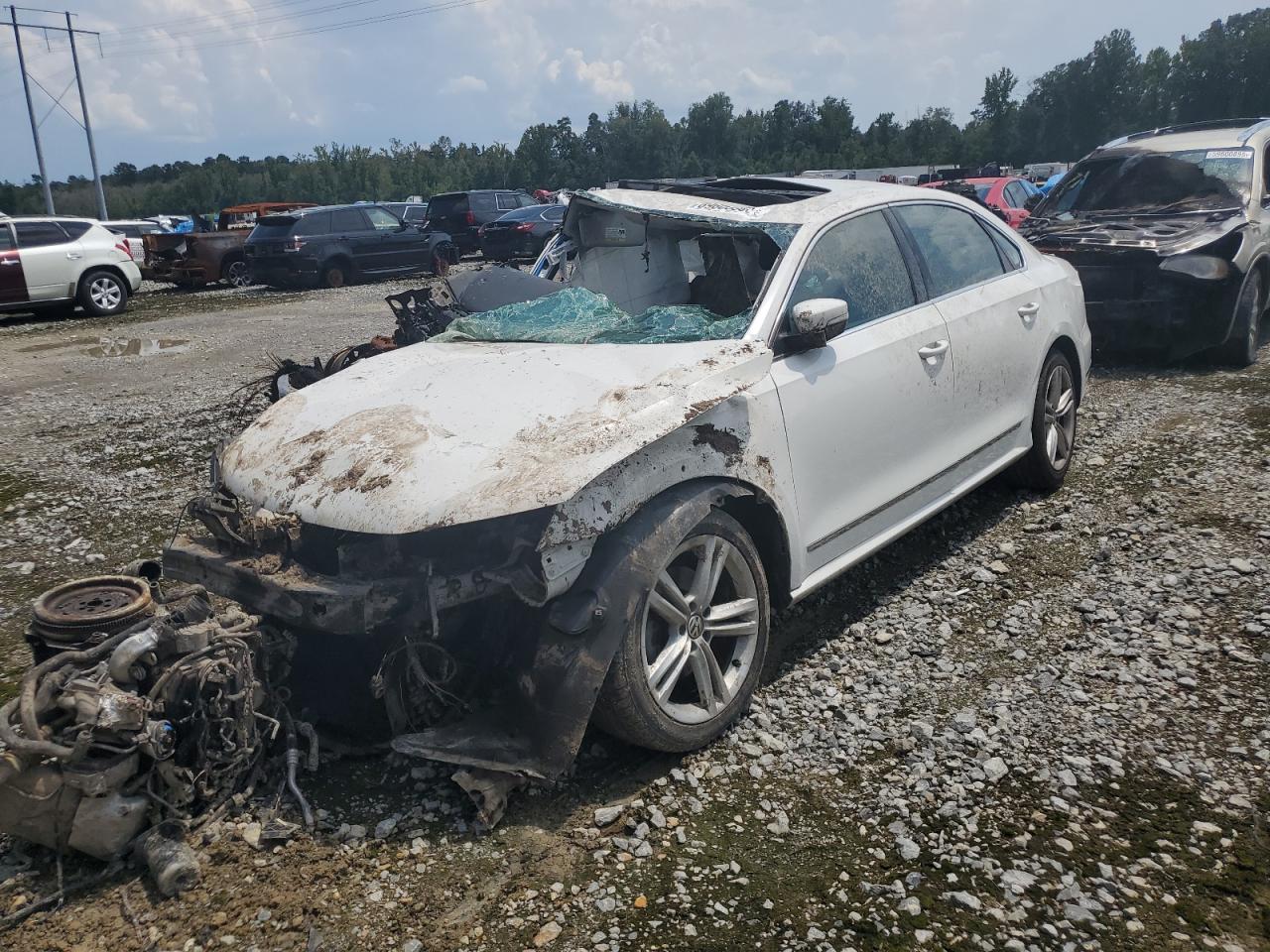 2013 Volkswagen Passat Sel white  diesel 1VWCN7A36DC055876 photo #1