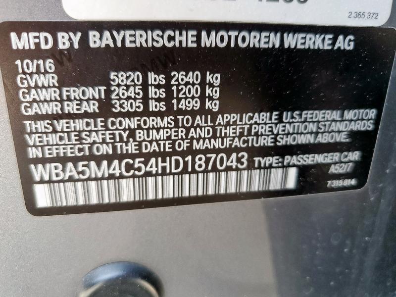 2017 BMW 535 XIGT  