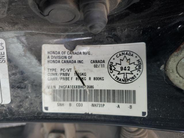 2011 HONDA CIVIC LX-S  