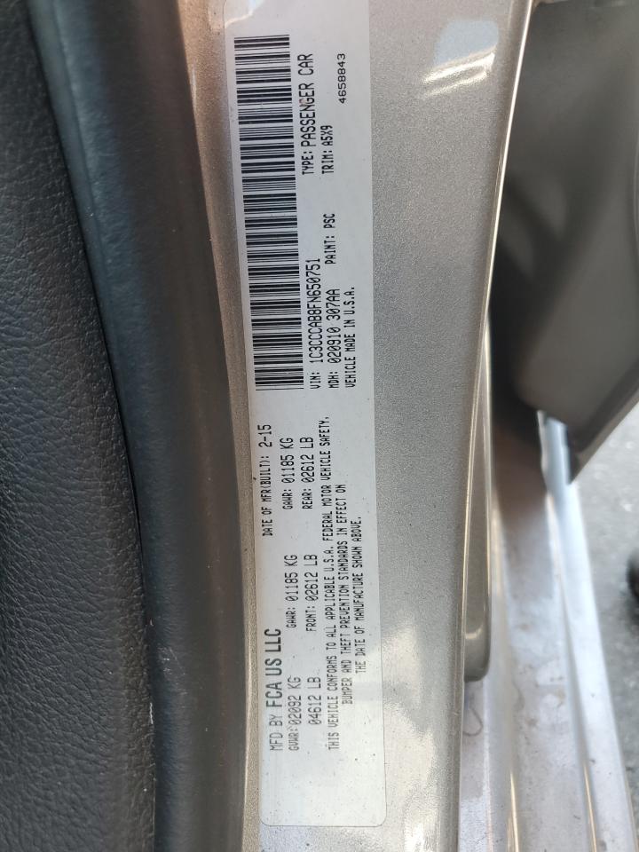 2015 Chrysler 200 Limited VIN: 1C3CCCAB8FN650751 Lot: 68873805