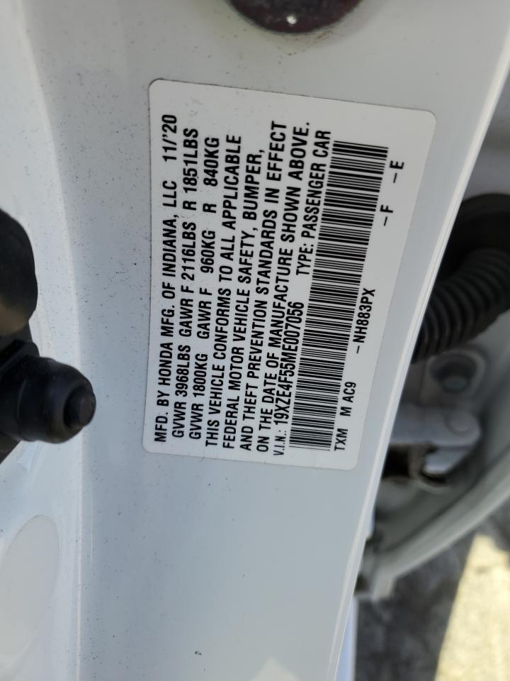 2021 Honda Insight Ex VIN: 19XZE4F55ME007056 Lot: 71038705