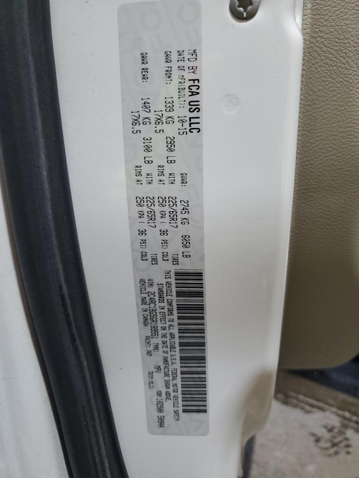 2016 Chrysler Town & Country Touring VIN: 2C4RC1BG5GR189551 Lot: 68330095