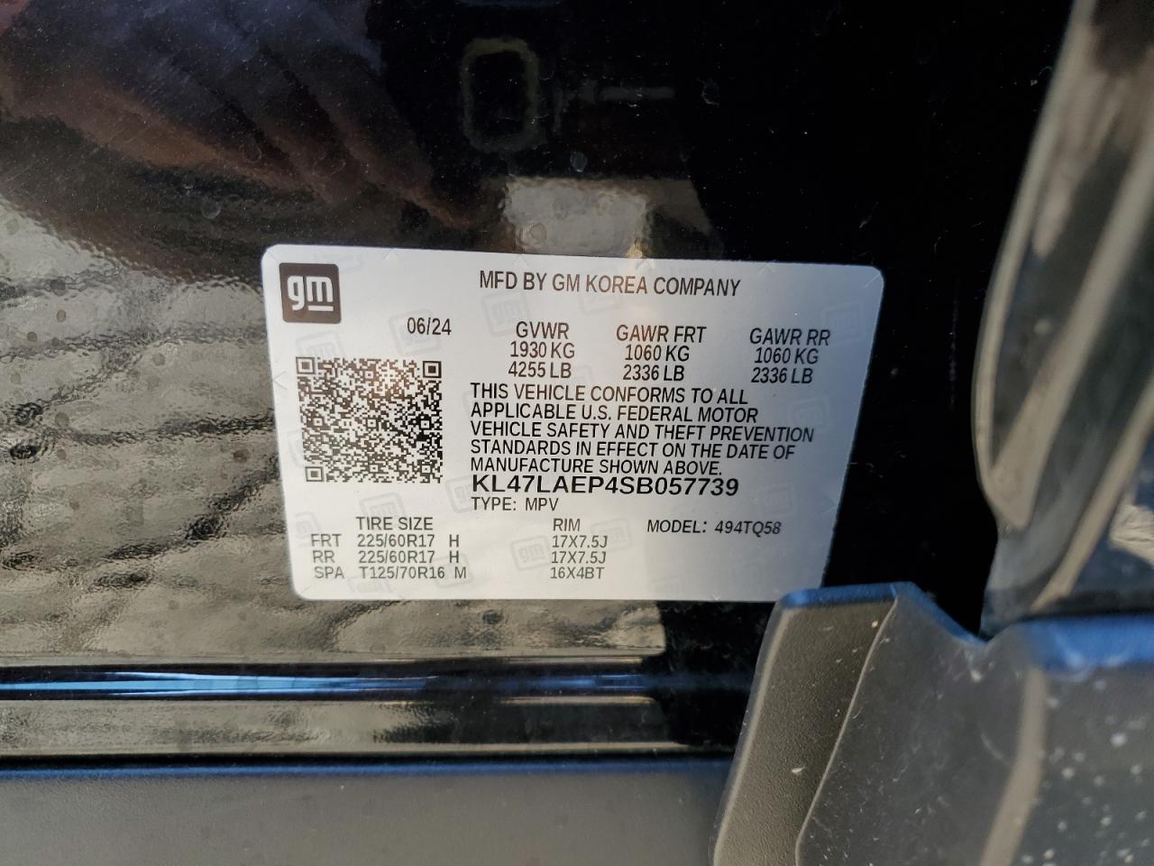 2025 Buick Envista Preferred VIN: KL47LAEP4SB057739 Lot: 70025655