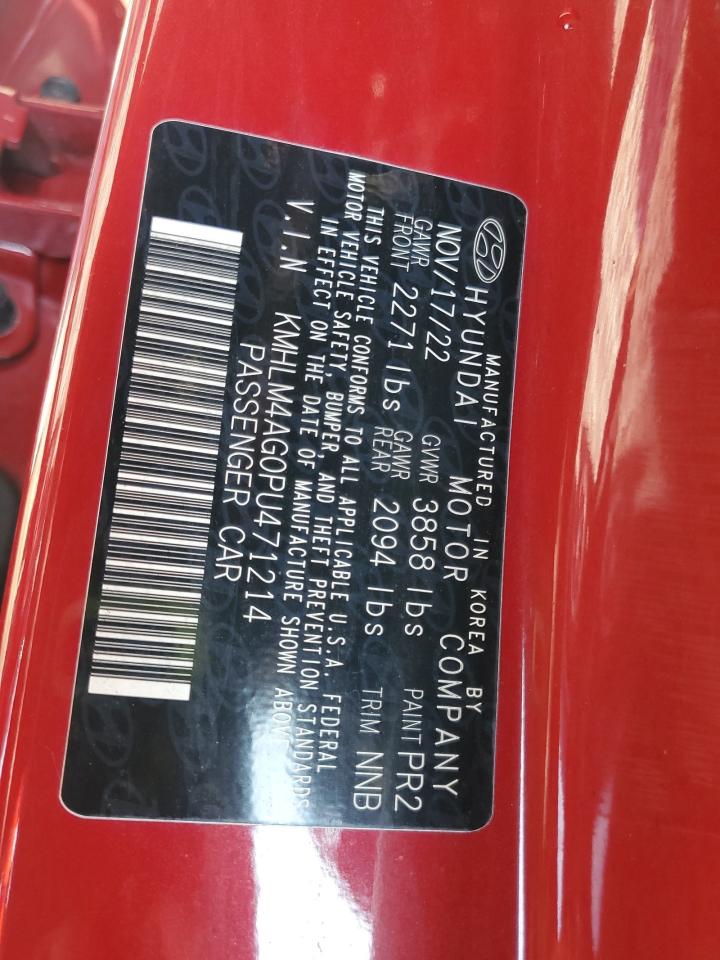 2023 Hyundai Elantra Sel VIN: KMHLM4AG0PU471214 Lot: 67195215