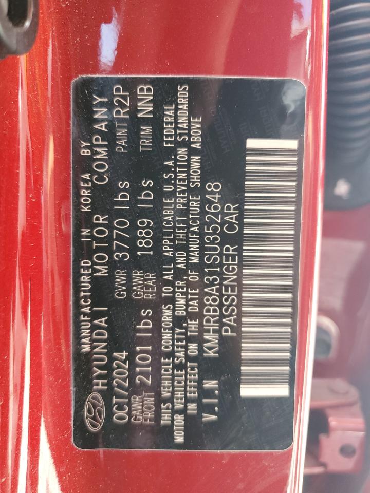 2025 Hyundai Venue Se VIN: KMHRB8A31SU352648 Lot: 69258895