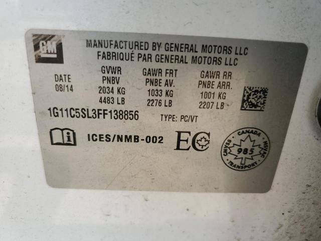 2015 CHEVROLET MALIBU 1LT  