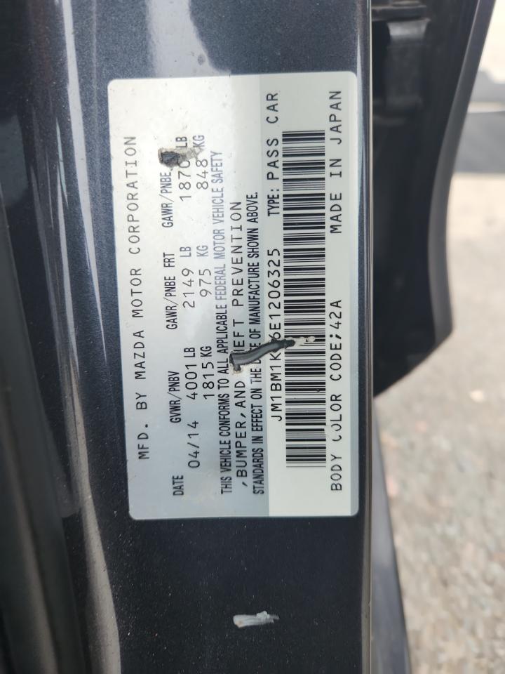 2014 Mazda 3 Sport VIN: JM1BM1K76E1206325 Lot: 67799325