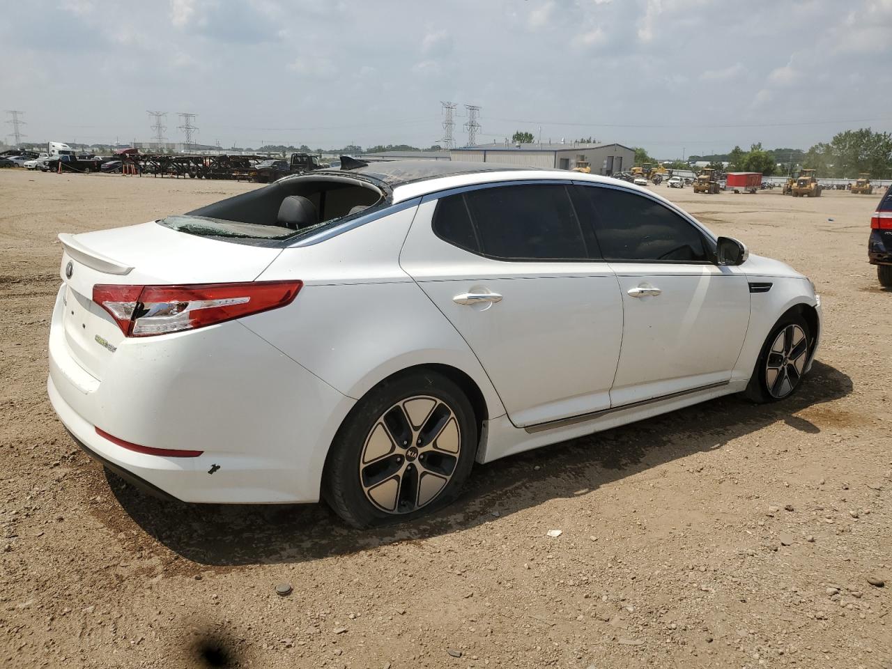 2013 Kia Optima Hybrid white null hybrid KNAGM4AD2D5046849 photo #4