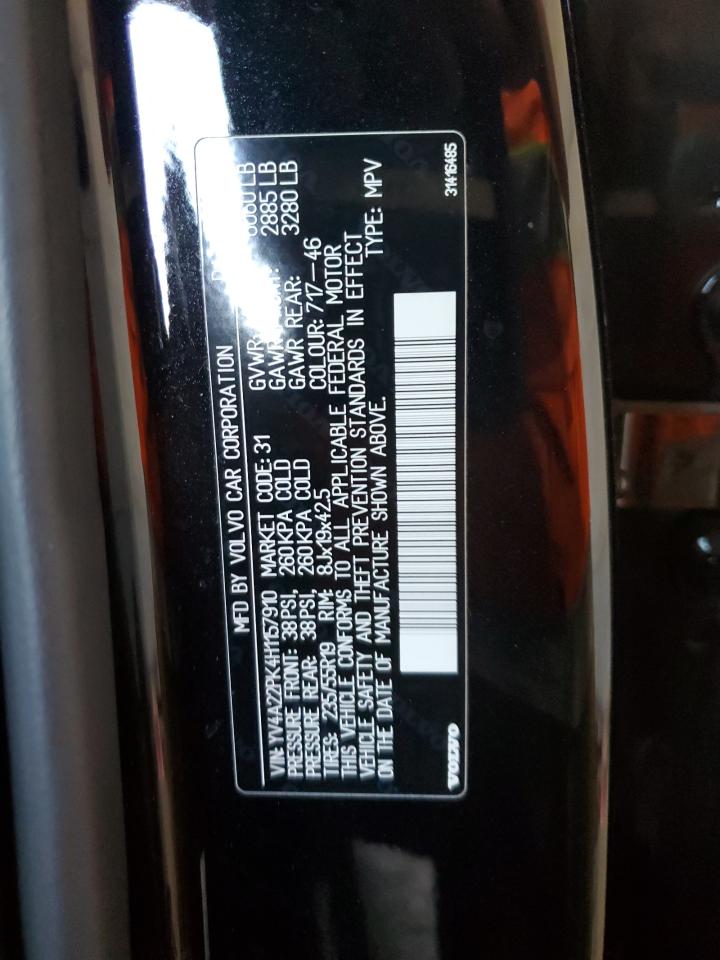 2017 Volvo Xc90 T6 VIN: YV4A22PK4H1157910 Lot: 70104025