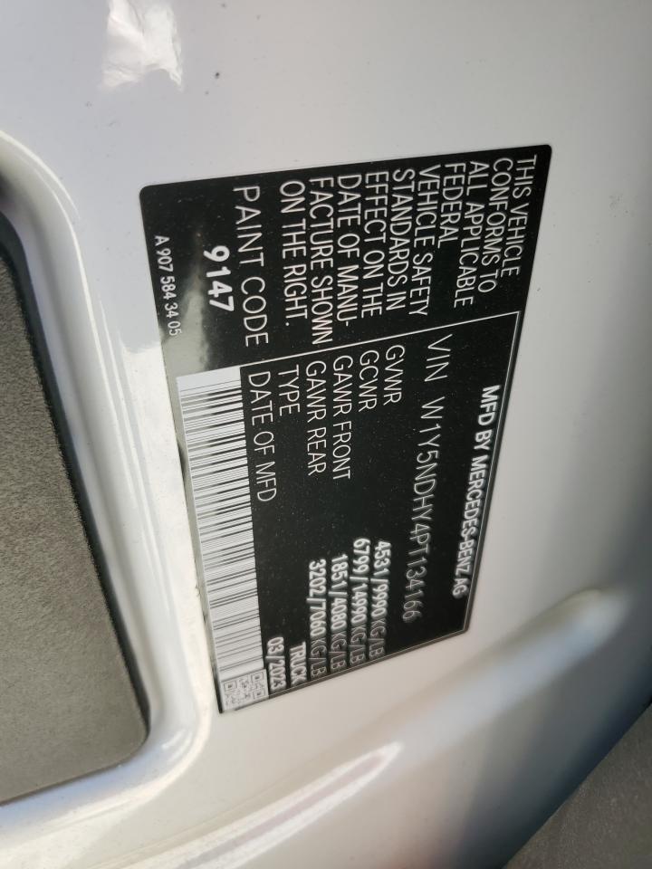 2023 Mercedes-Benz Sprinter 3500 VIN: W1Y5NDHY4PT134166 Lot: 70250675